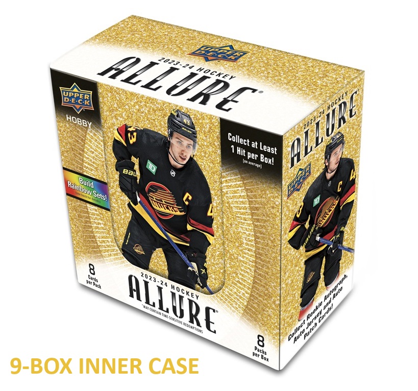 2023-24 Upper Deck Allure Hockey Hobby 9-Box Inner CASE